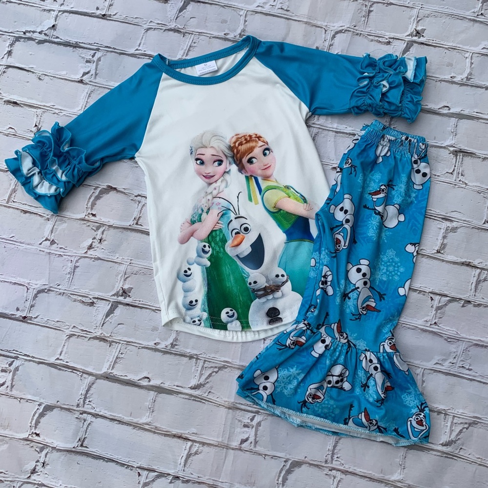 Boutique Girls Frozen 2pc Outfit